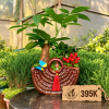 Chậu Cây Kim Ngân Tiểu Cảnh giỏ mây KNTC001-Cây Xanh Thanh Đa